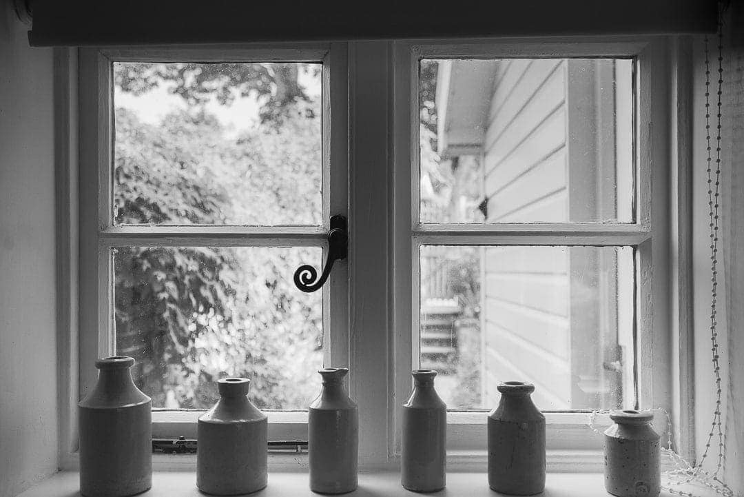 Garden View Through Window